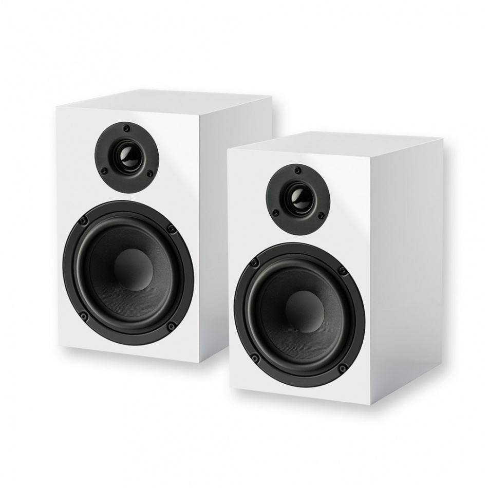 Pro-Ject Speaker Box 5E stativhøyttalere, hvitt par