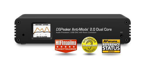 DSPeaker Anti-Mode 2.0 Dual Core, romkorreksjon med DAC