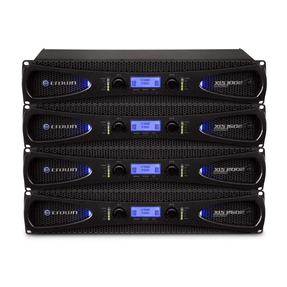 Crown XLS-2002 stereoslutttrinn med DSP