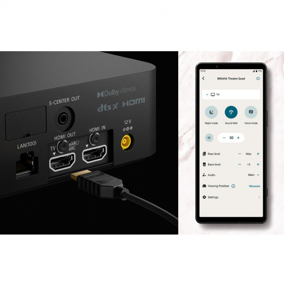 Sony HT-A9M2 BRAVIA Theatre Quad, trådløst Dolby Atmos hjemmekinosystem