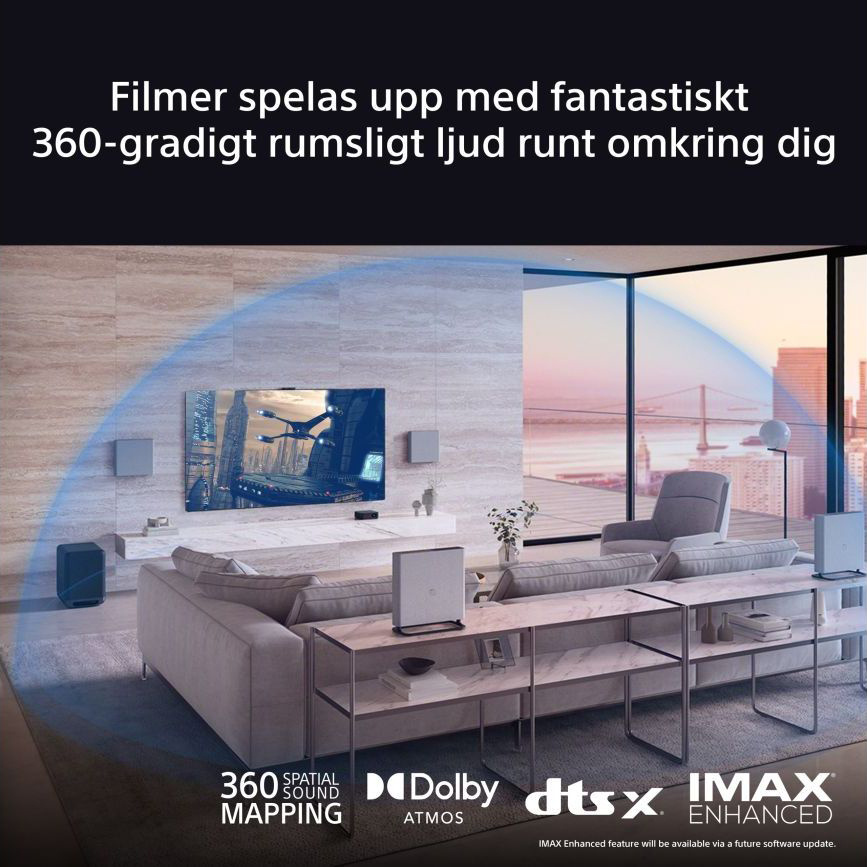 Sony HT-A9M2 BRAVIA Theatre Quad, trådløst Dolby Atmos hjemmekinosystem