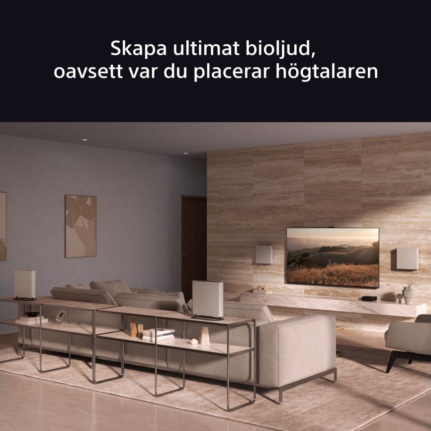 Sony HT-A9M2 BRAVIA Theatre Quad, trådløst Dolby Atmos hjemmekinosystem