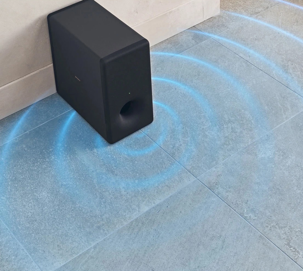 Sony SA-SW3 aktiv trådløs subwoofer for kompatible soundbarer, svart