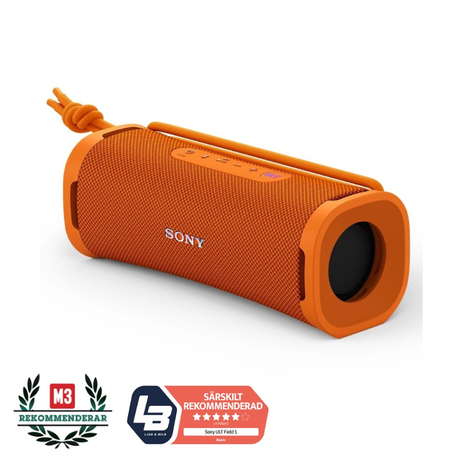 Sony ULT Field 1 bærbar Bluetooth-høyttaler, orange