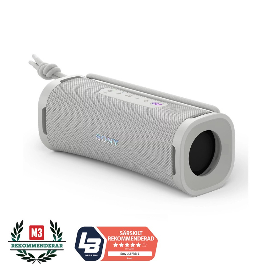 Sony ULT Field 1 bærbar Bluetooth-høyttaler, hvit