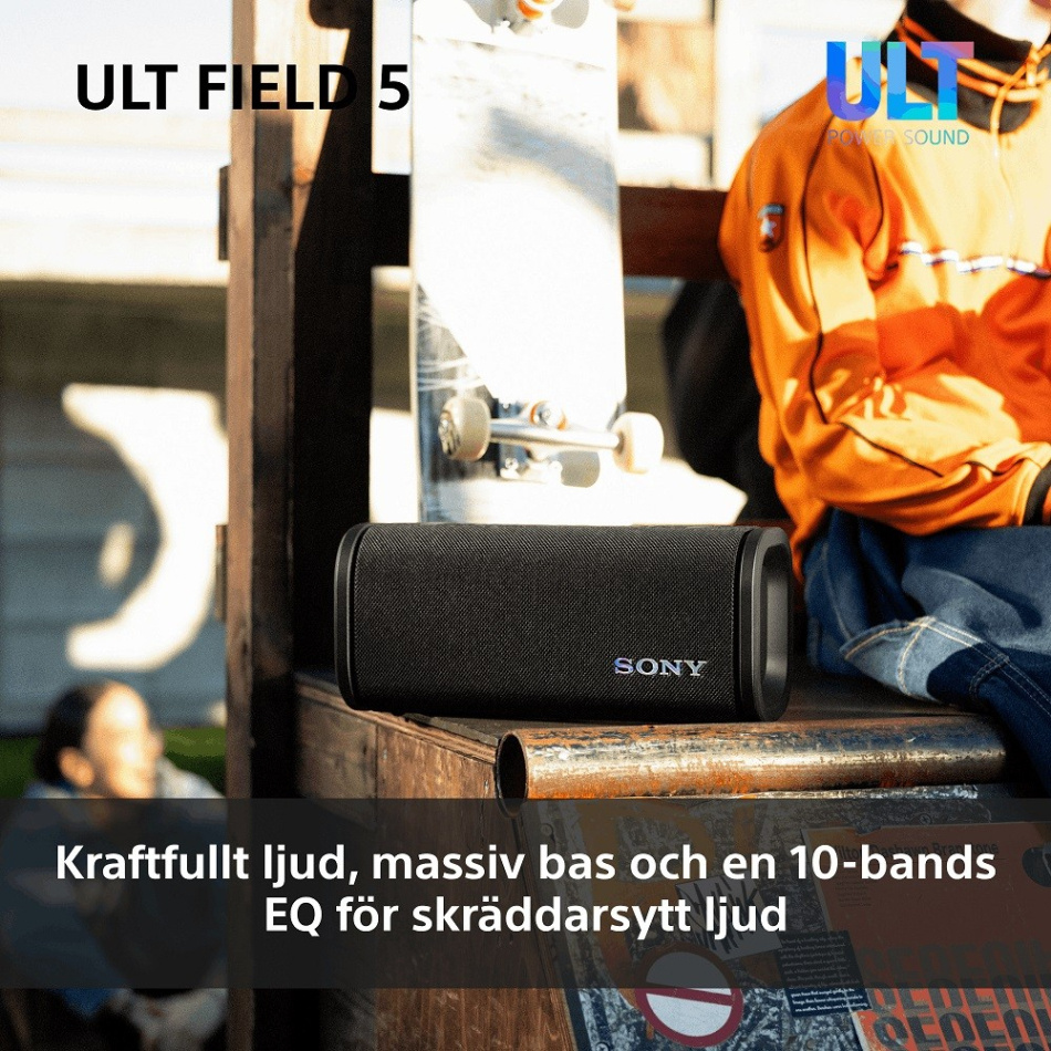 Sony ULT FIELD 5 bærbar Bluetooth-høyttaler, svart