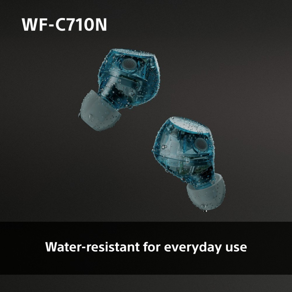Sony WF-C710N True Wireless in-ear ørepropper med støydemping, glassblå