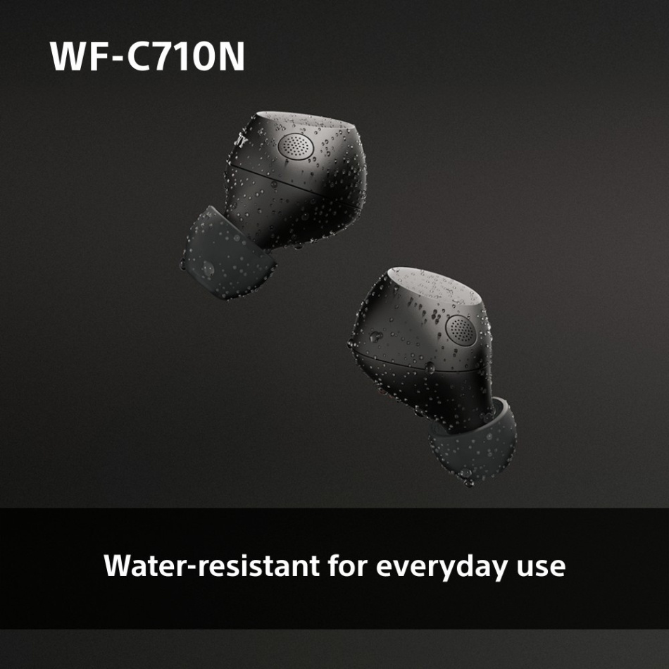 Sony WF-C710N True Wireless in-ear ørepropper med støydemping, svarte
