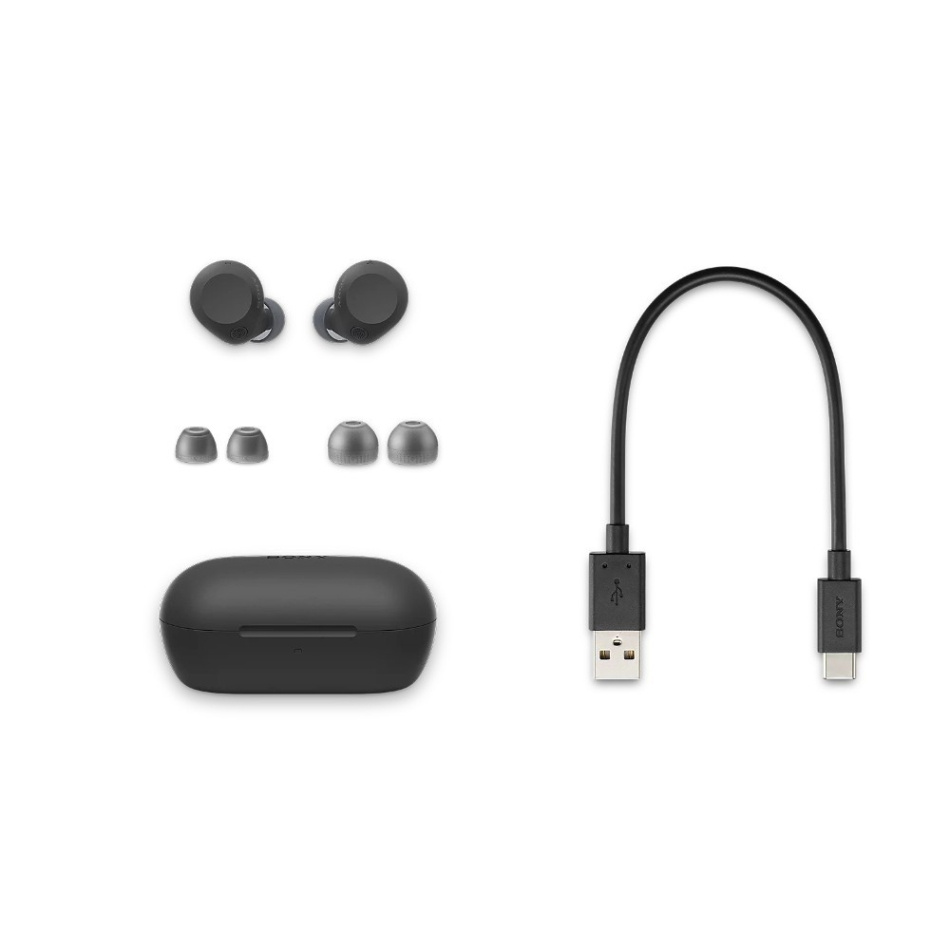 Sony WF-C710N True Wireless in-ear ørepropper med støydemping, svarte