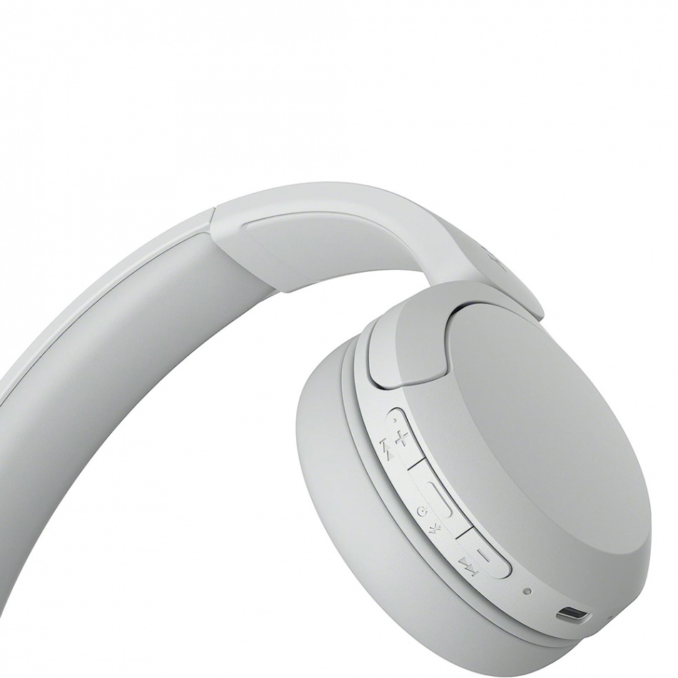 Sony WH-CH520 trådløse on-ear hodetelefoner med Bluetooth, hvit
