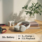 Sony WH-CH520 trådløse on-ear hodetelefoner med Bluetooth, hvit Sony WH-CH520 trådløse on-ear hodetelefoner med Bluetooth, hvit