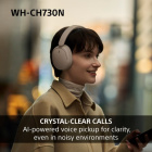 Sony WH-CH730N trådløse over-ear-hodetelefoner med støydemping, beige Sony WH-CH730N trådløse over-ear-hodetelefoner med støydemping, beige