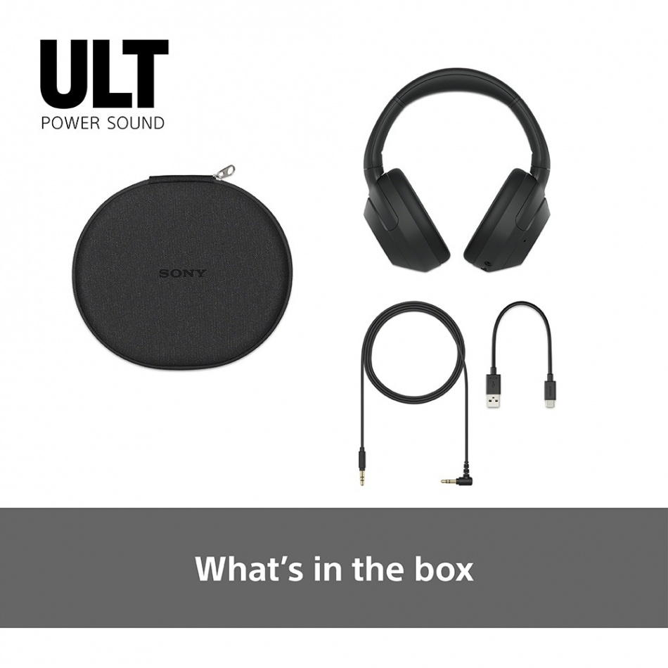 Sony ULT Wear WH-ULT900N over-ear hodetelefon med støyreduksjon, svart