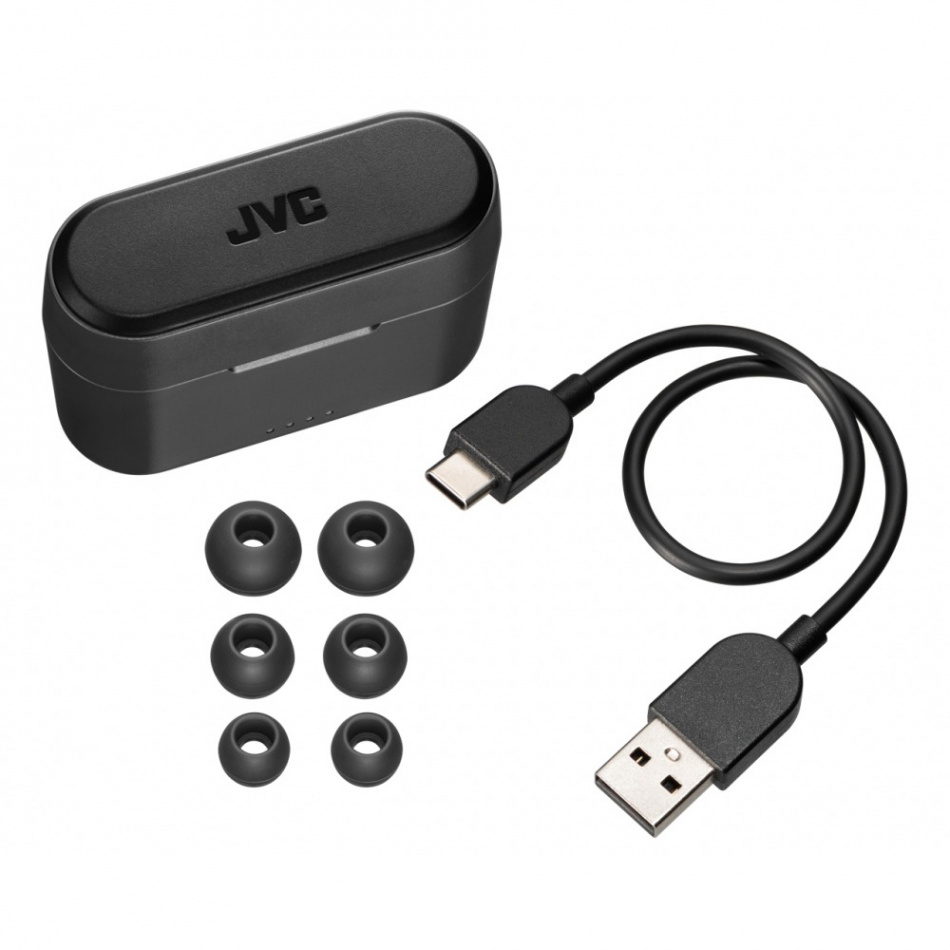 JVC HA-A9T True Wireless in-ear hodetelefoner, svart