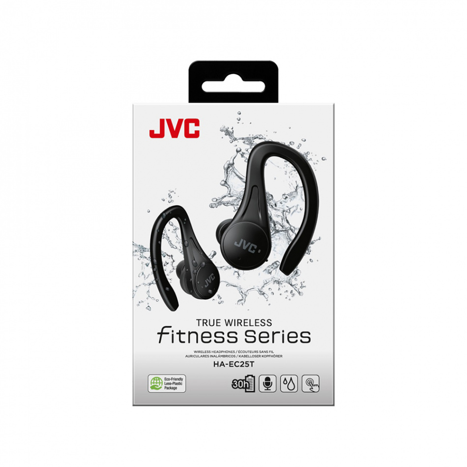 JVC HA-EC25T True Wireless sporthodetelefoner, svart