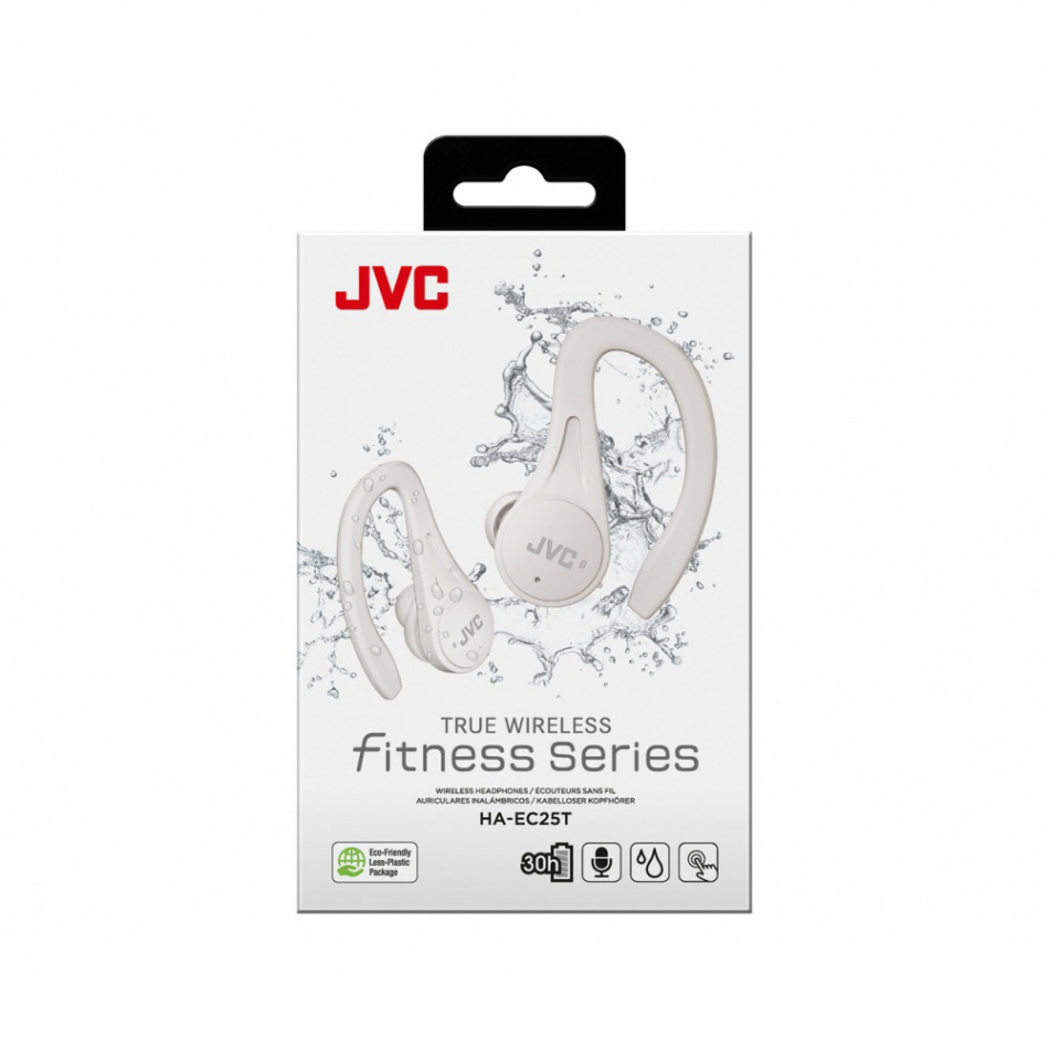 JVC HA-EC25T True Wireless sporthodetelefoner, hvit