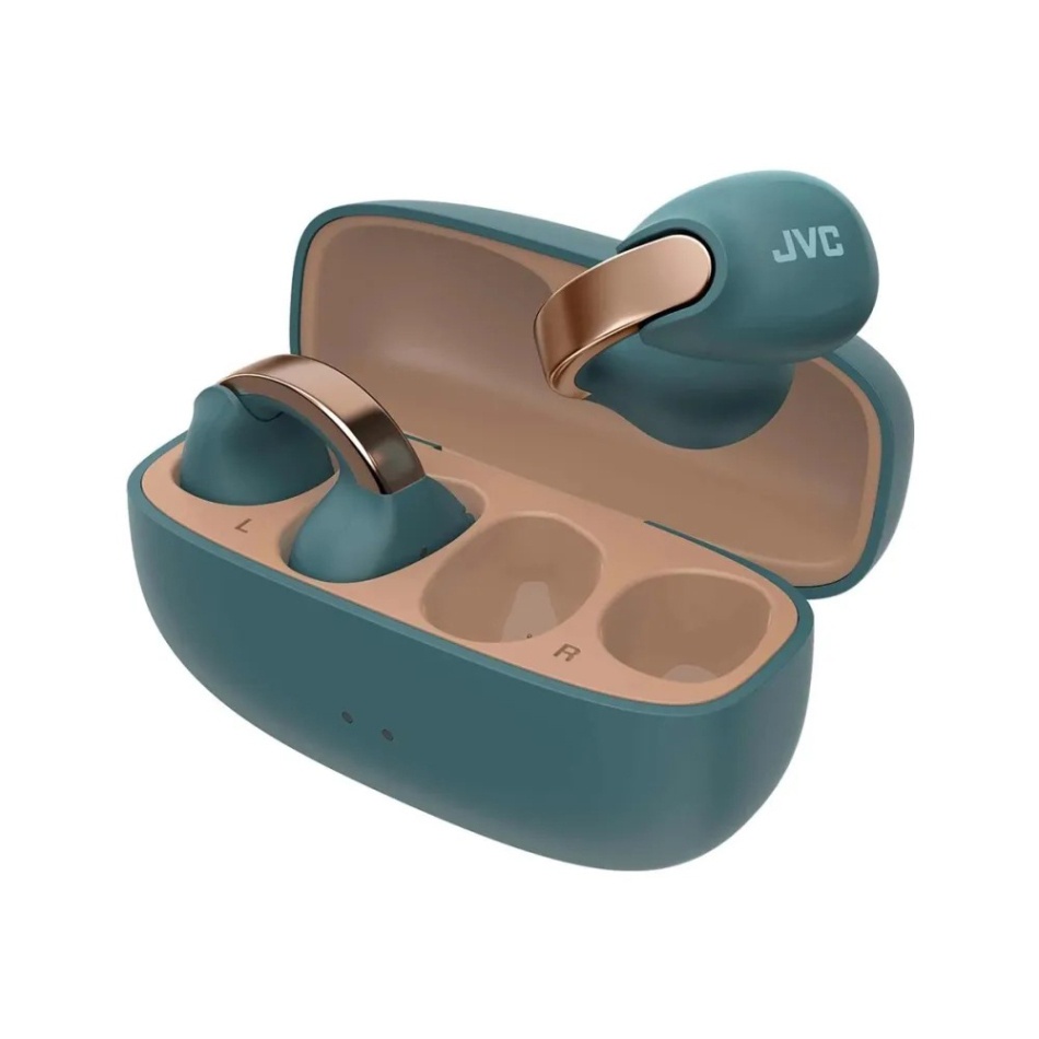 JVC HA-NP1T True Wireless in-ear hodetelefoner med øreklips, turkis