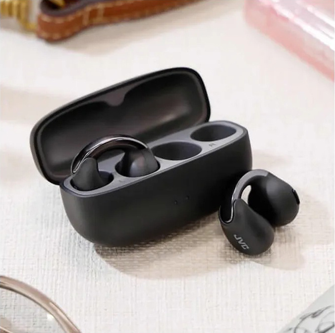 JVC HA-NP1T True Wireless in-ear hodetelefoner med øreklips, svart