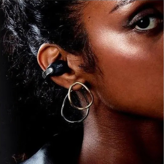 JVC HA-NP1T True Wireless in-ear hodetelefoner med øreklips, svart