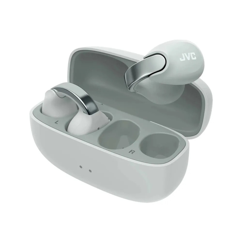 JVC HA-NP1T True Wireless in-ear hodetelefoner med øreklips, grå