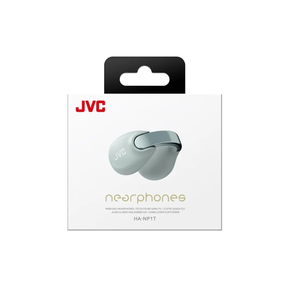 JVC HA-NP1T True Wireless in-ear hodetelefoner med øreklips, grå