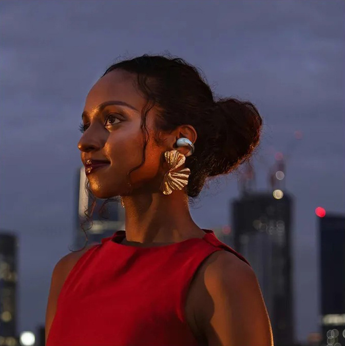 JVC HA-NP1T True Wireless in-ear hodetelefoner med øreklips, grå