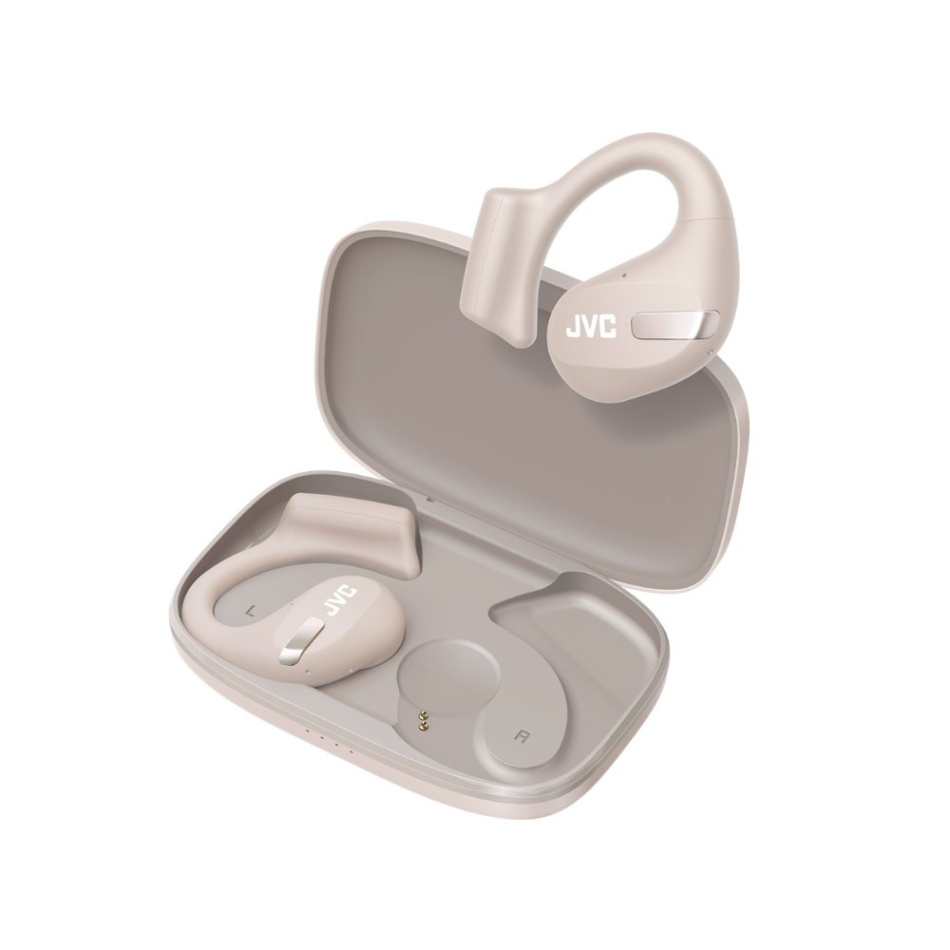 JVC HA-NP50T trådløse IPX4-klassede hodetelefoner med Bluetooth, beige