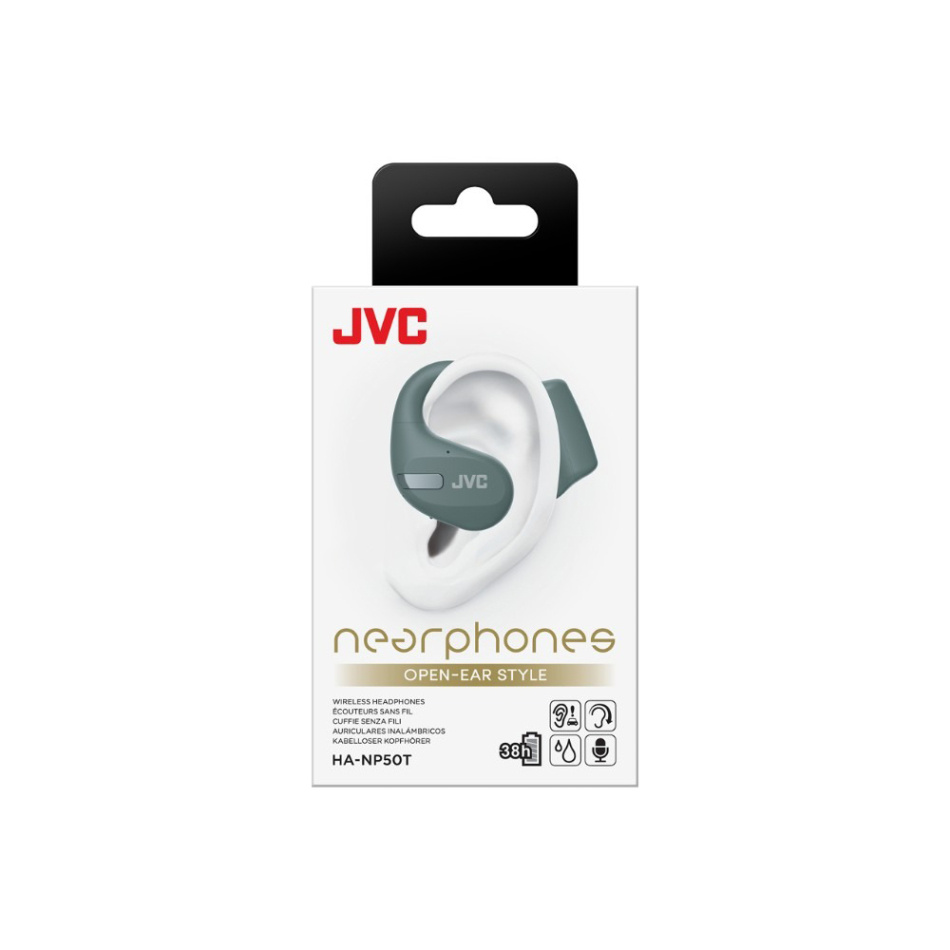 JVC HA-NP50T trådløse IPX4-klassifiserte hodetelefoner med Bluetooth, mintgrønn