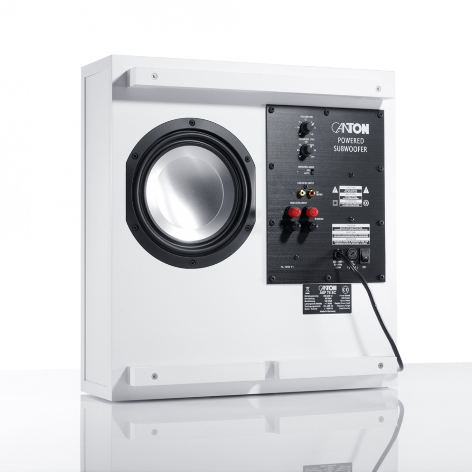 Canton ASF75 SC aktiv subwoofer, hvit