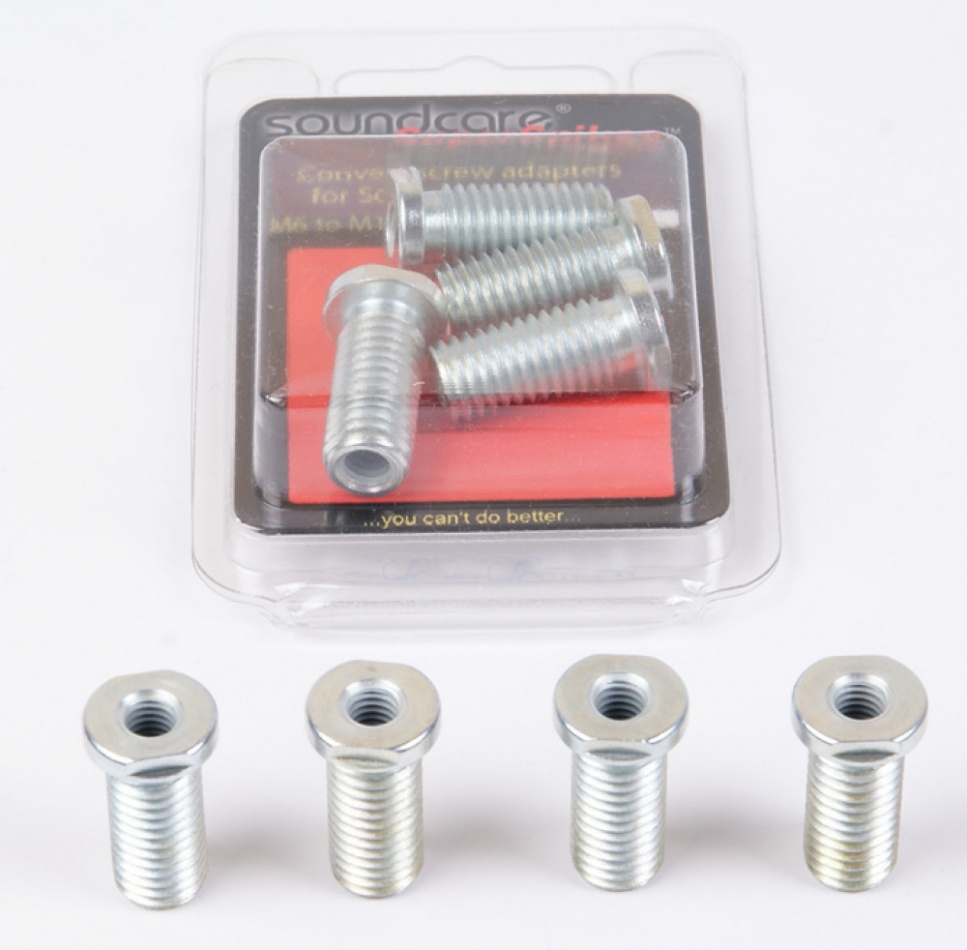 Soundcare Thread Converter M10->M6, 4-pakning