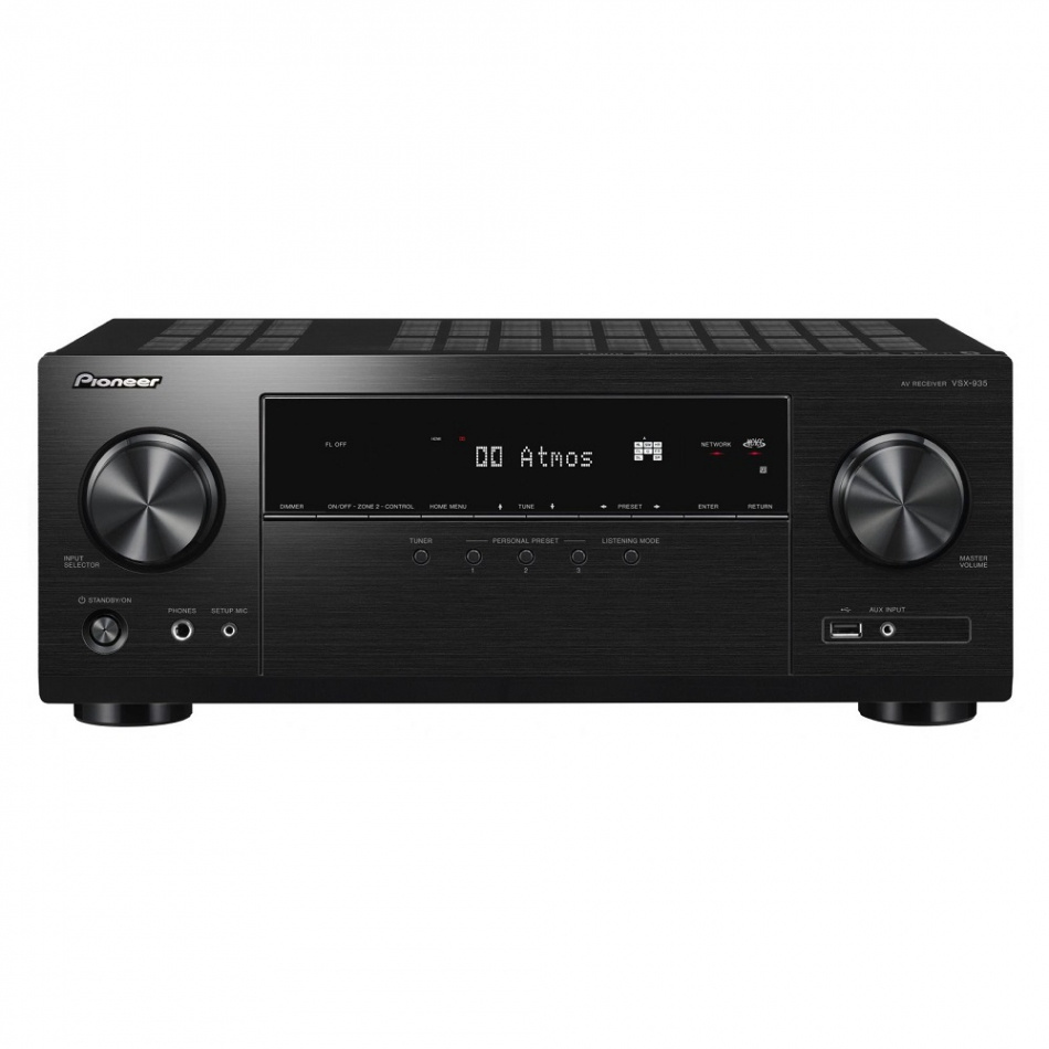 Pioneer VSX-935 hjemmekinoforsterker, svart retureksemplar