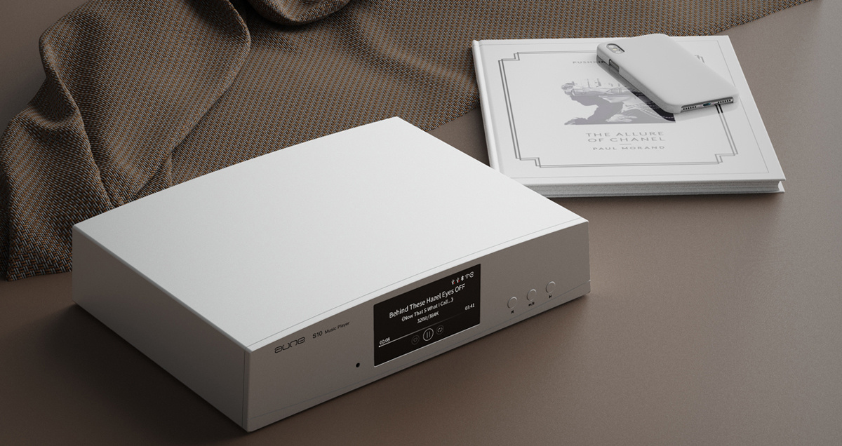 Aune S10N nettverksstreamer med Bluetooth, DAC & XLR, sølv