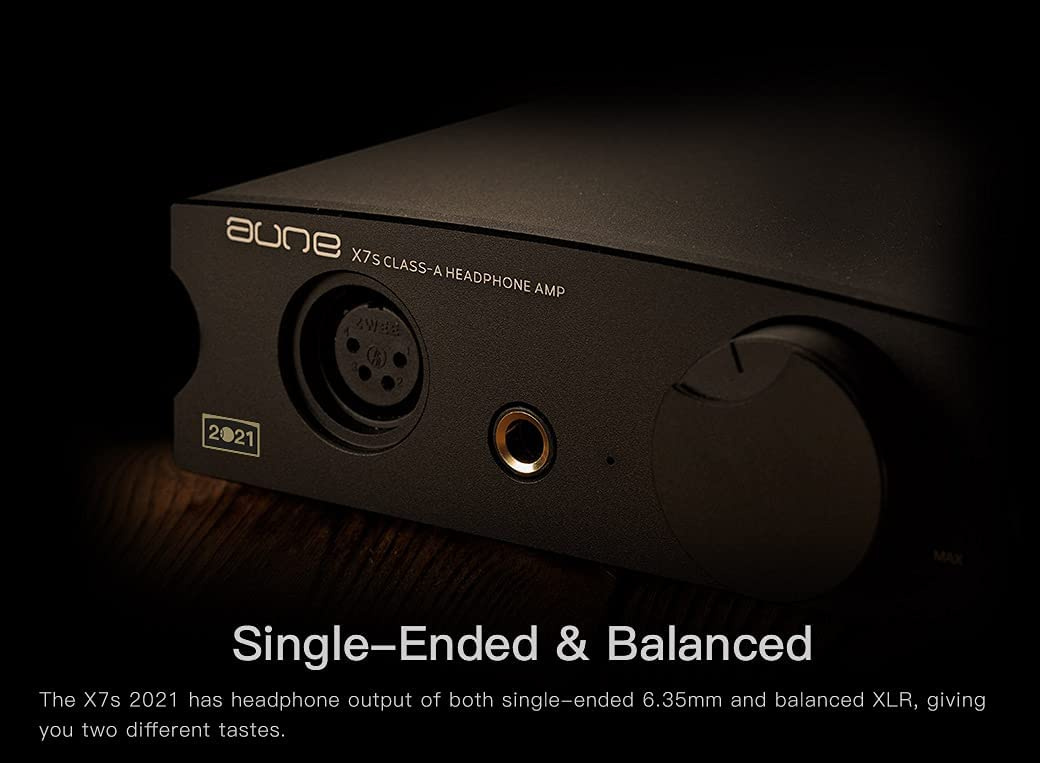 Aune X7S PRO hodetelefonforsterker, svart