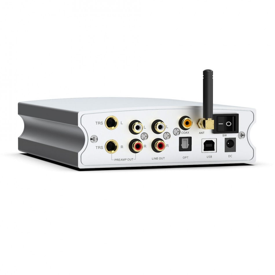 Aune X8 XVIII Magic BT kompakt DAC med Bluetooth & forforsterkerutgang, sølv
