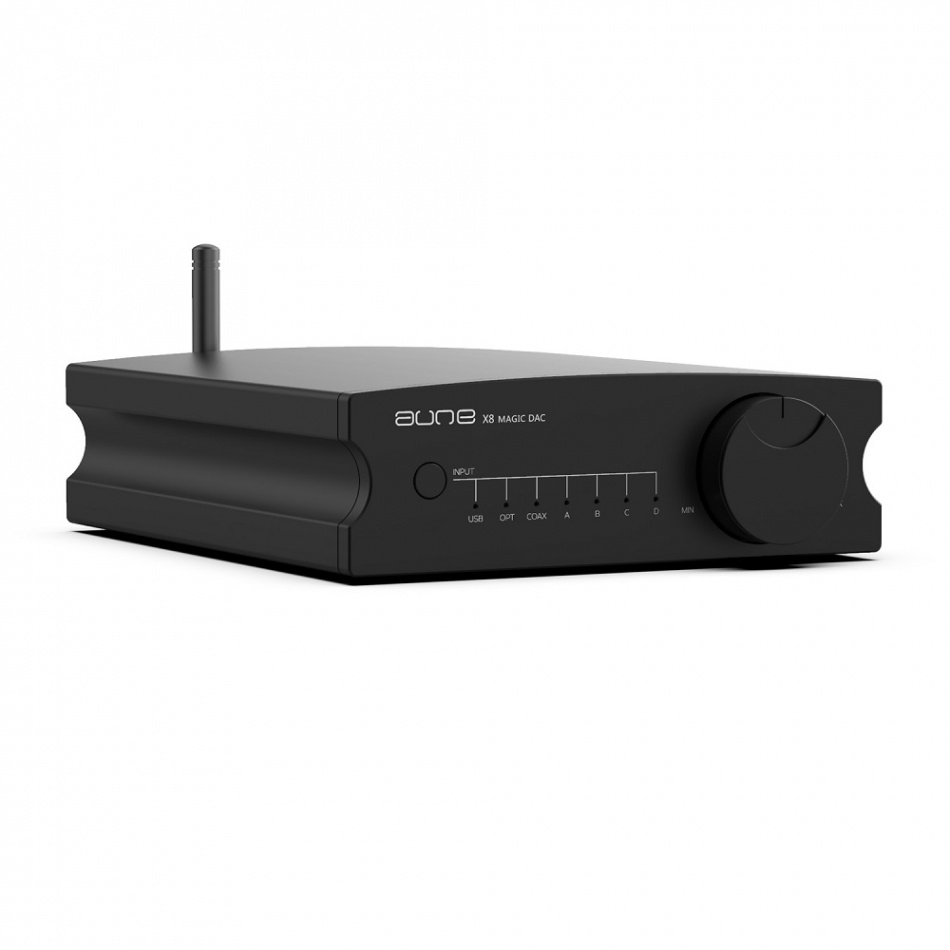 Aune X8 XVIII Magic BT kompakt DAC med Bluetooth & forforsterkerutgang, svart