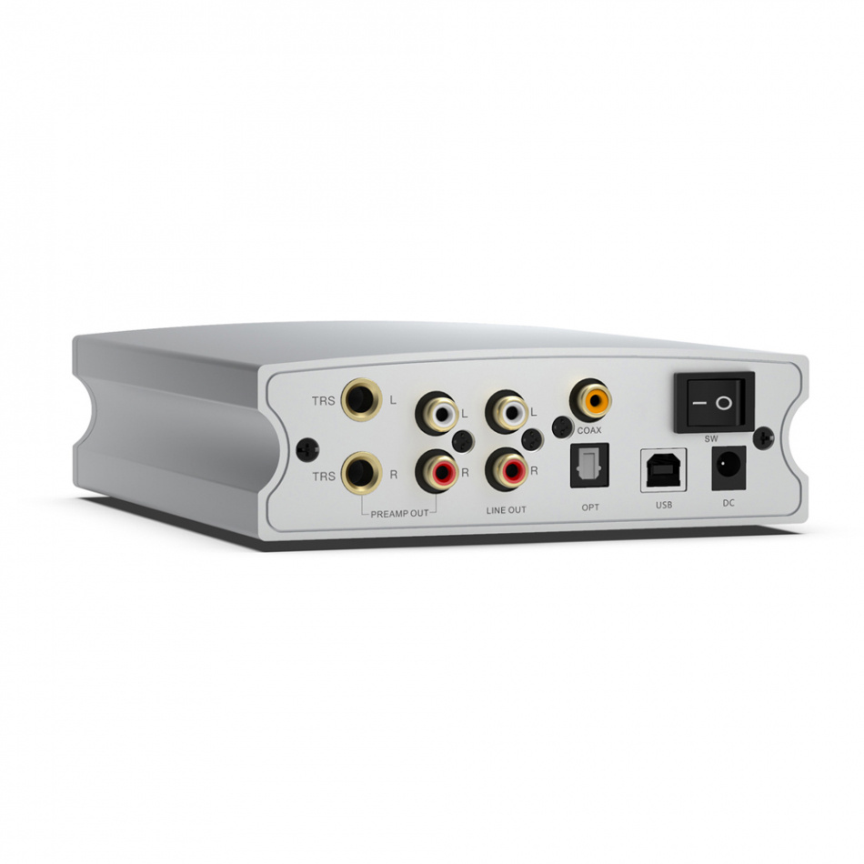 Aune X8 XVIII Magic kompakt DAC med forforsterkerutgang, sølv