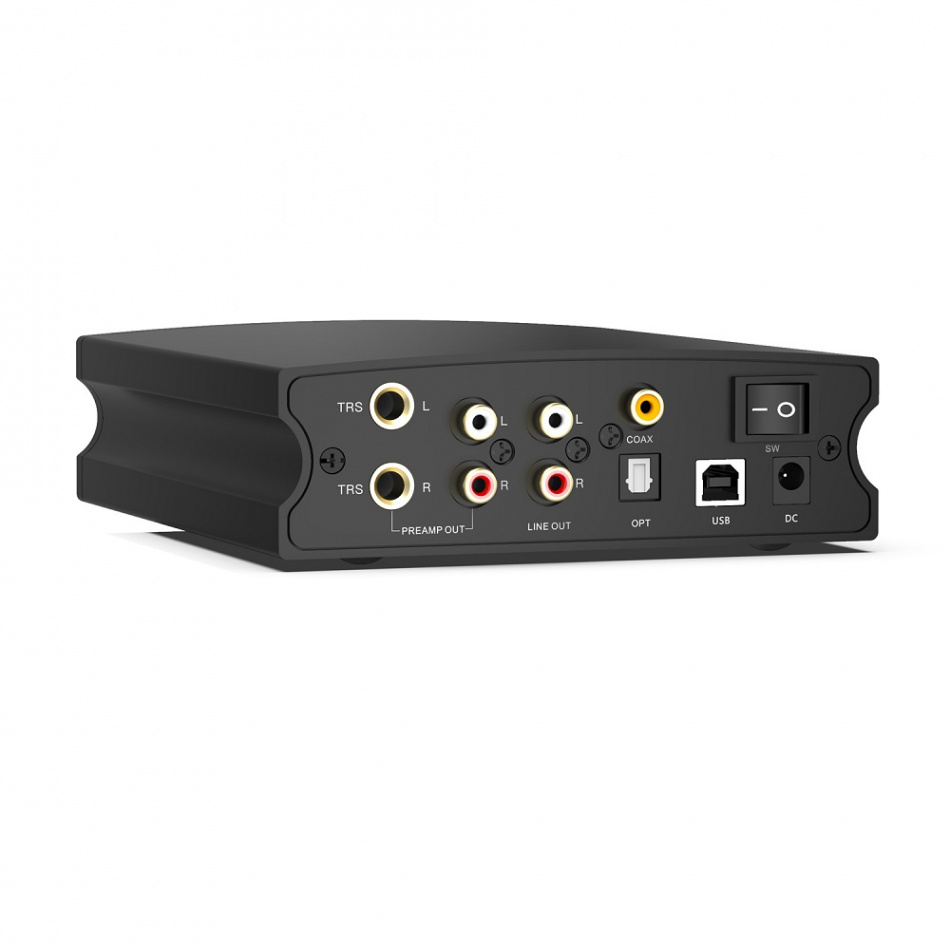 Aune X8 XVIII Magic kompakt DAC med forforsterkerutgang, svart