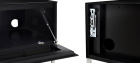 Norstone Khalm 100 mediabenk, pianoblack Norstone Khalm 100 mediabenk, pianoblack
