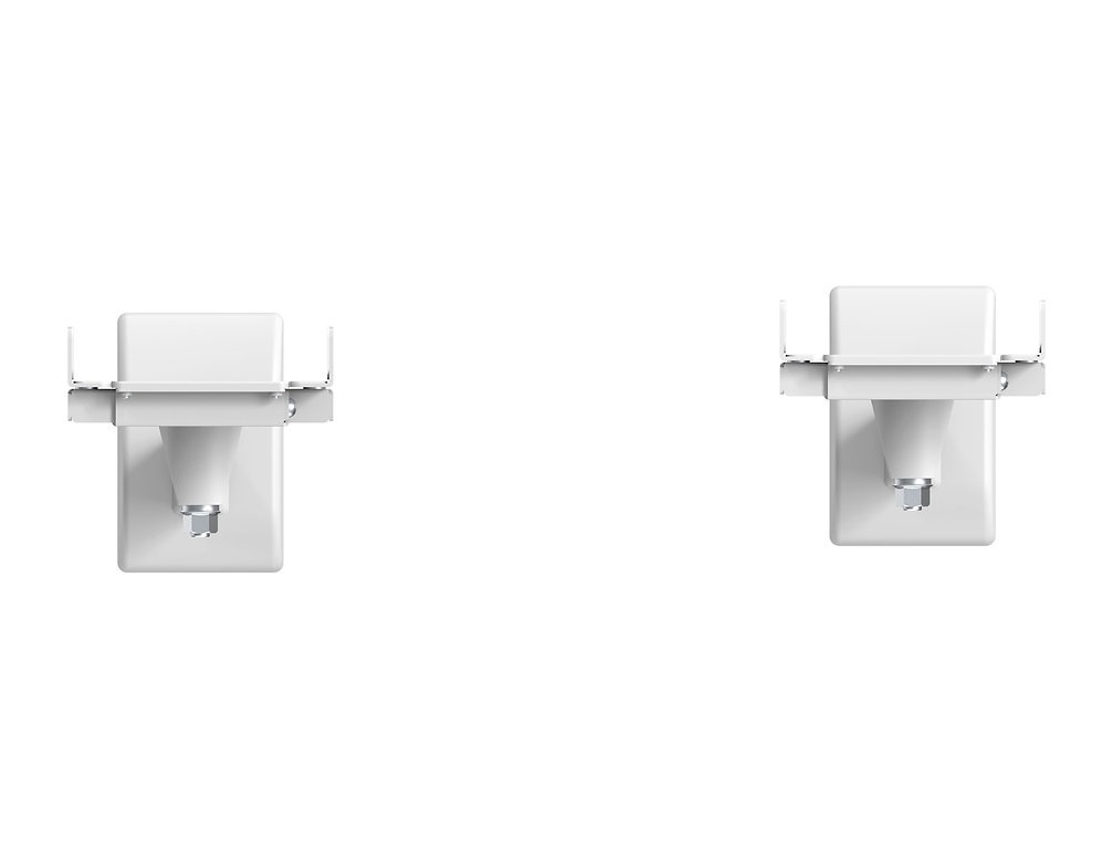 Norstone Bookshelf Wall Mount, hvitt par