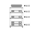 Norstone Copenhagen 2, hyllplan i eik modulært Hifi-rack Norstone Copenhagen 2, hyllplan i eik modulært Hifi-rack