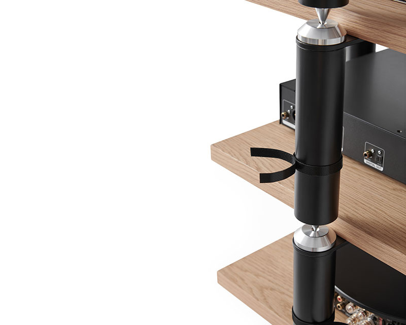 Norstone Copenhagen Base, bunnhylle i eik modulært Hifi-rack
