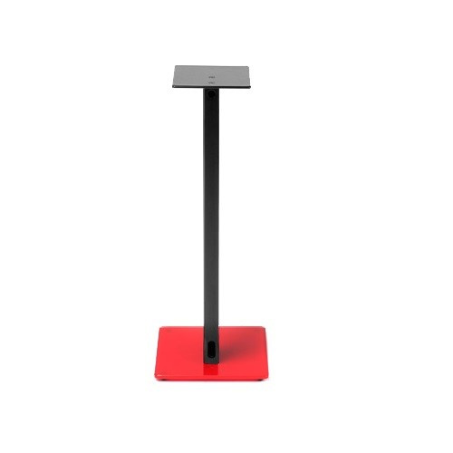 Norstone Esse Stand høyttalerstativ 61 cm, matt svart par med rød fot