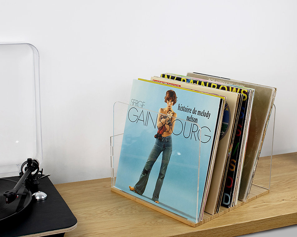 NorStone Vinyl L PR, oppbevaring av vinylplater bambus/plexiglass