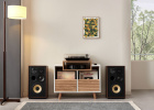 NorStone Oslo Vinyl 800 mediabenk for platespiller & elektronikk, lys eik/hvit NorStone Oslo Vinyl 800 mediabenk for platespiller & elektronikk, lys eik/hvit