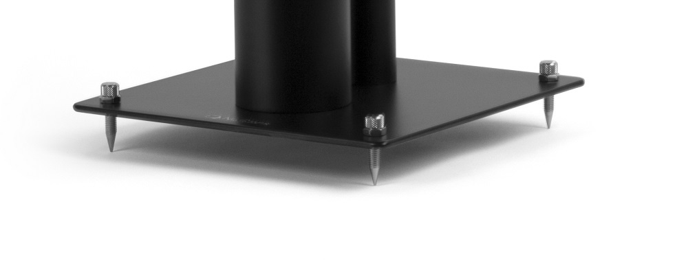Norstone Stylum 2, matte svarte høyttalerstativer 60 cm høye