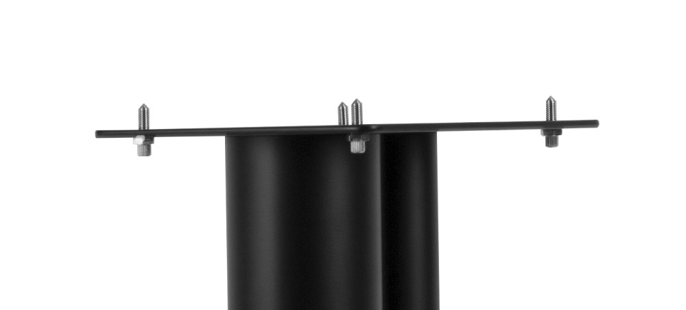 Norstone Stylum 2, matte svarte høyttalerstativer 60 cm høye