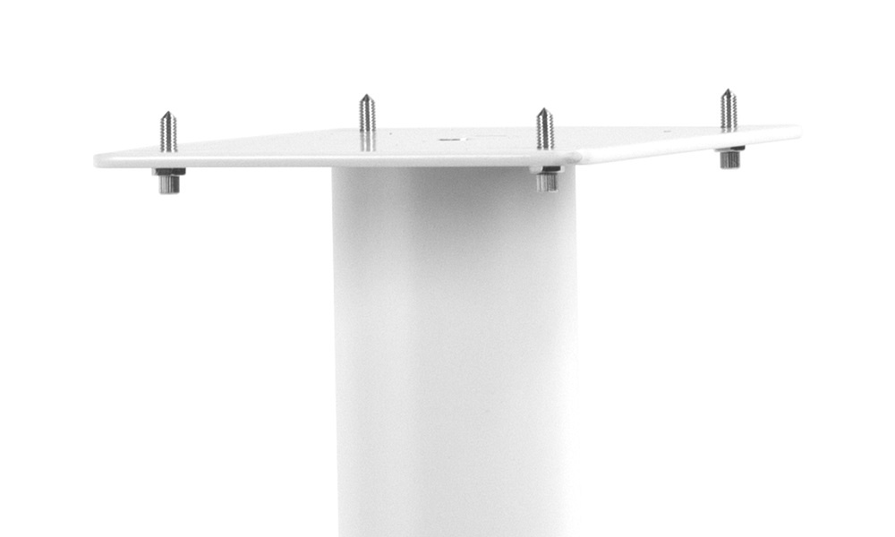 Norstone Stylum 2, matte hvite høyttalerstativer 60 cm høye