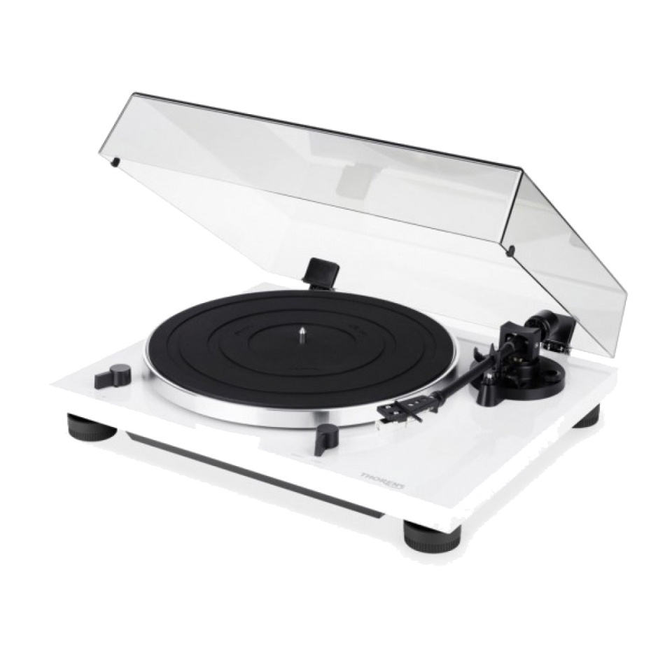 Thorens TD 201 platespiller med Audio Technica AT3600-pickup, hvit