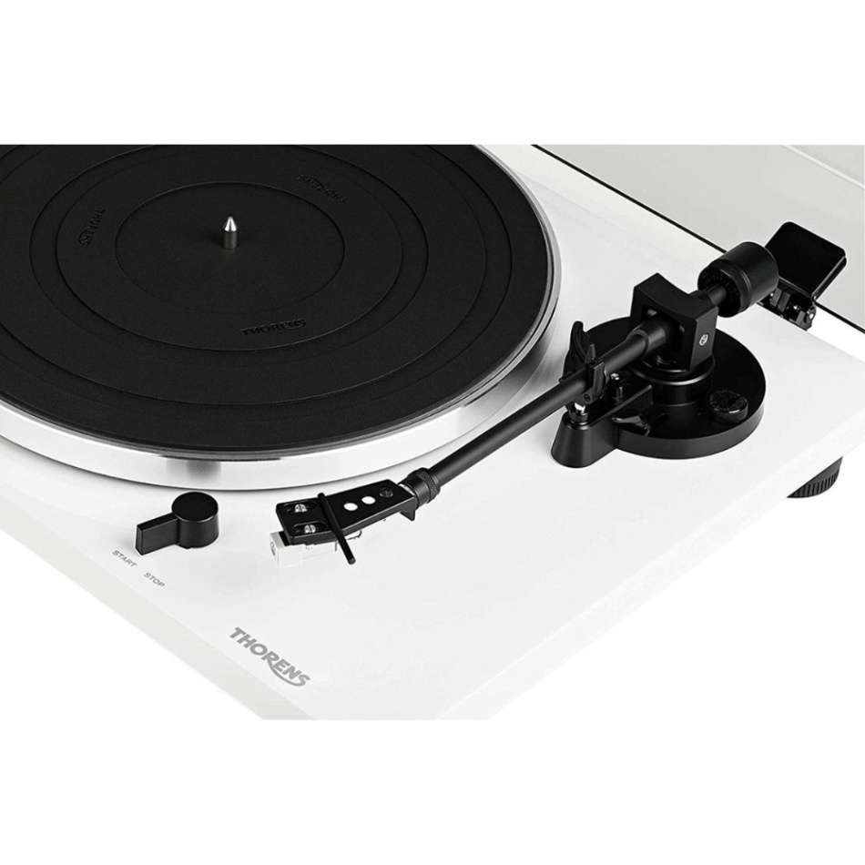 Thorens TD 201 platespiller med Audio Technica AT3600-pickup, hvit