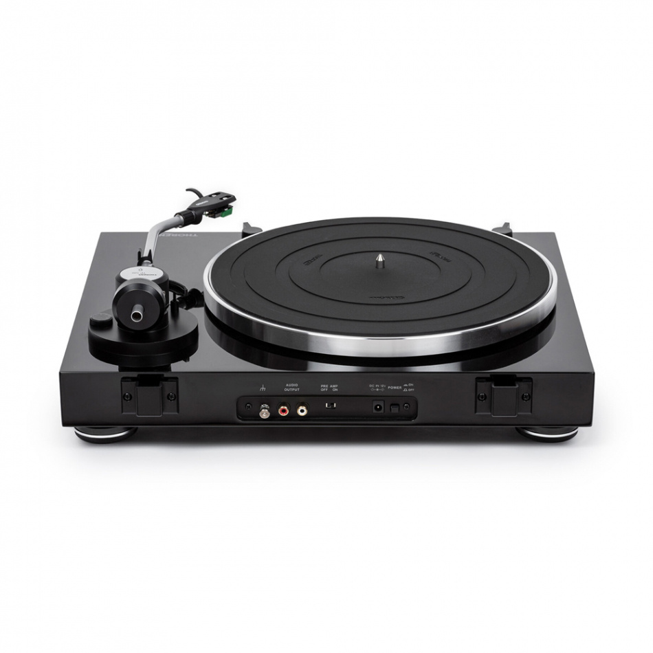 Thorens TD 204 platespiller med Audio Technica AT95E-pickup, svart